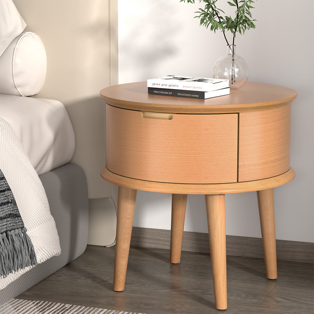 Enzo Curved Bedside Table