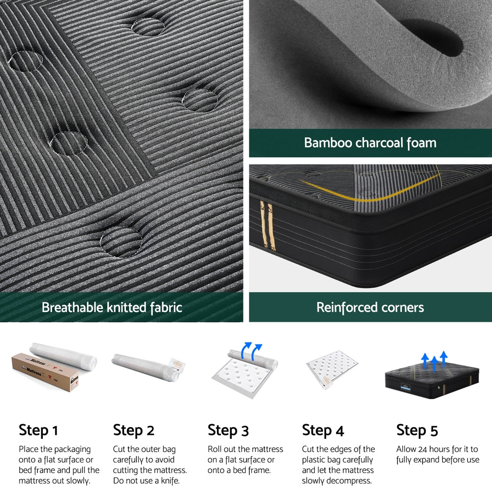 Giselle Bamboo Pocket Foam Mattress -35cm