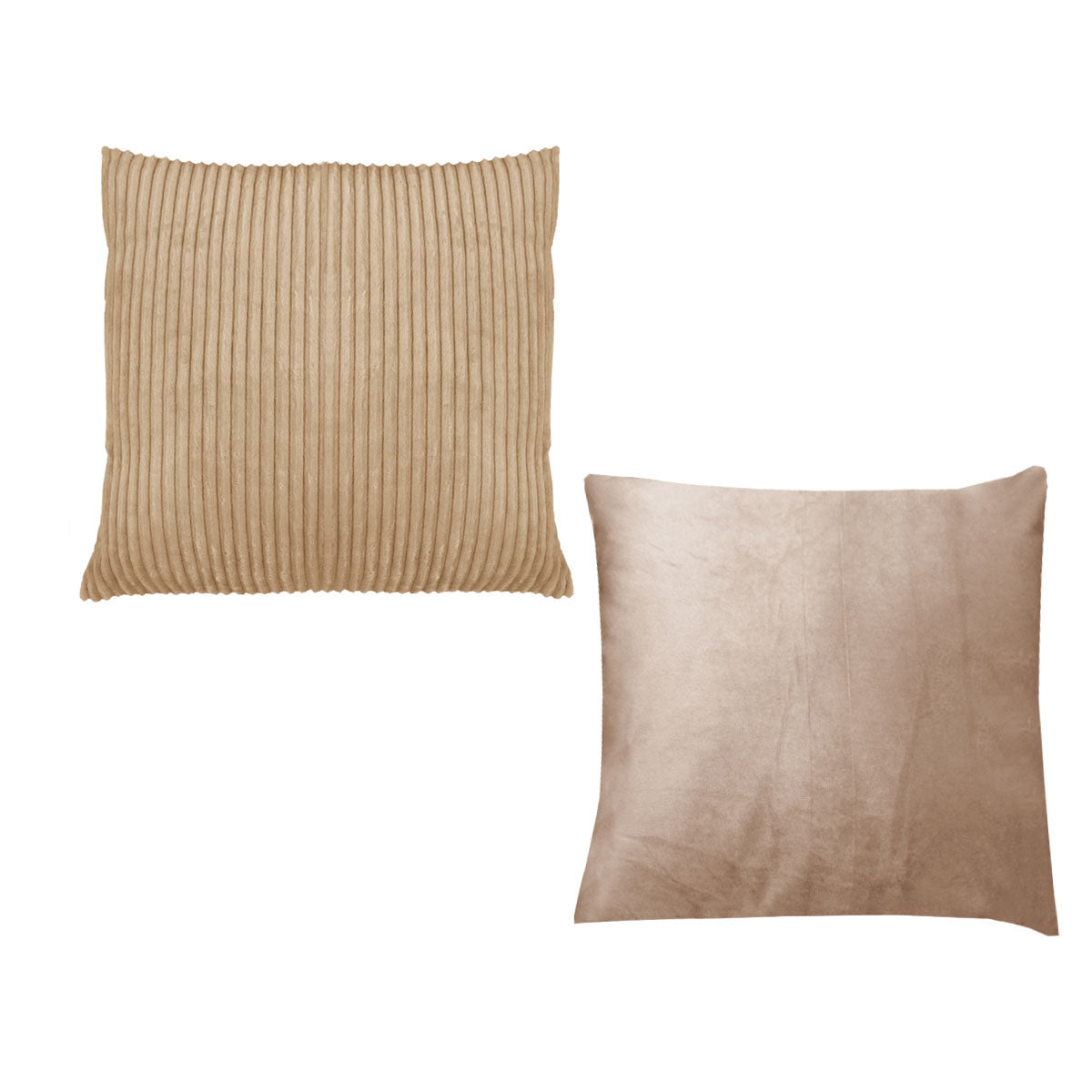 Calico Cordury Cushions Latte x 2