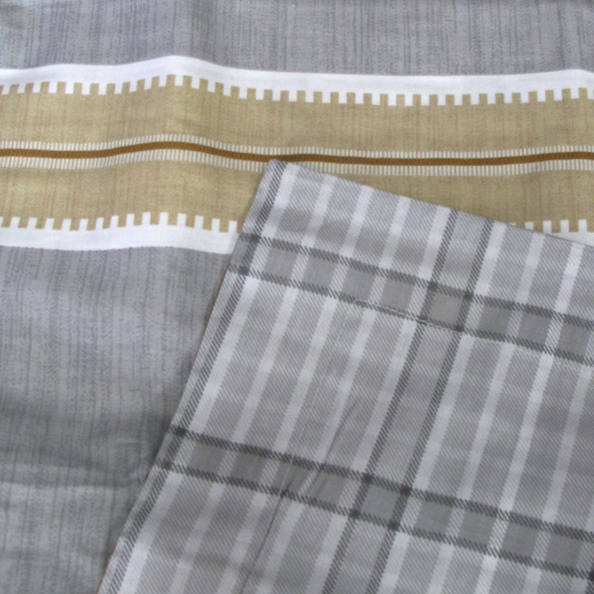 Theodore Grey Reversible Cotton Quilt Cover Set