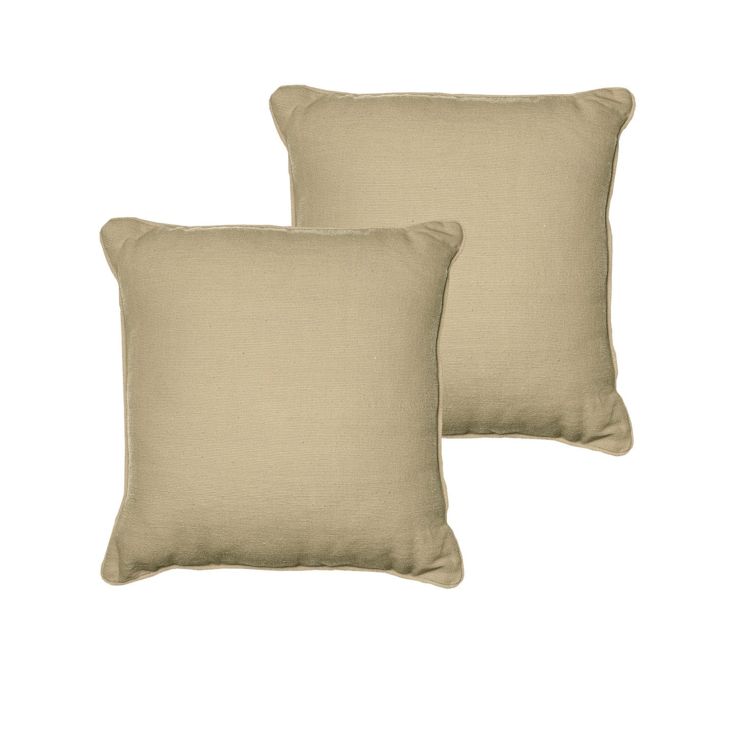 Set of 2 London Cotton Cushion Cover - Taupe