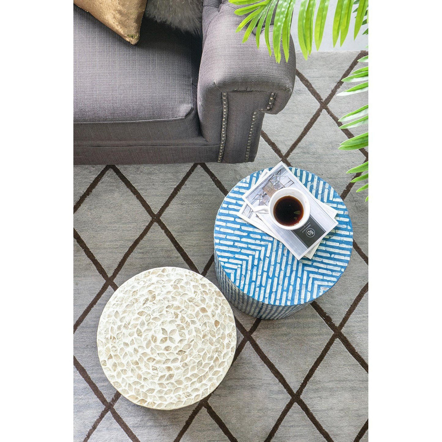 Cancun Shell Side Table