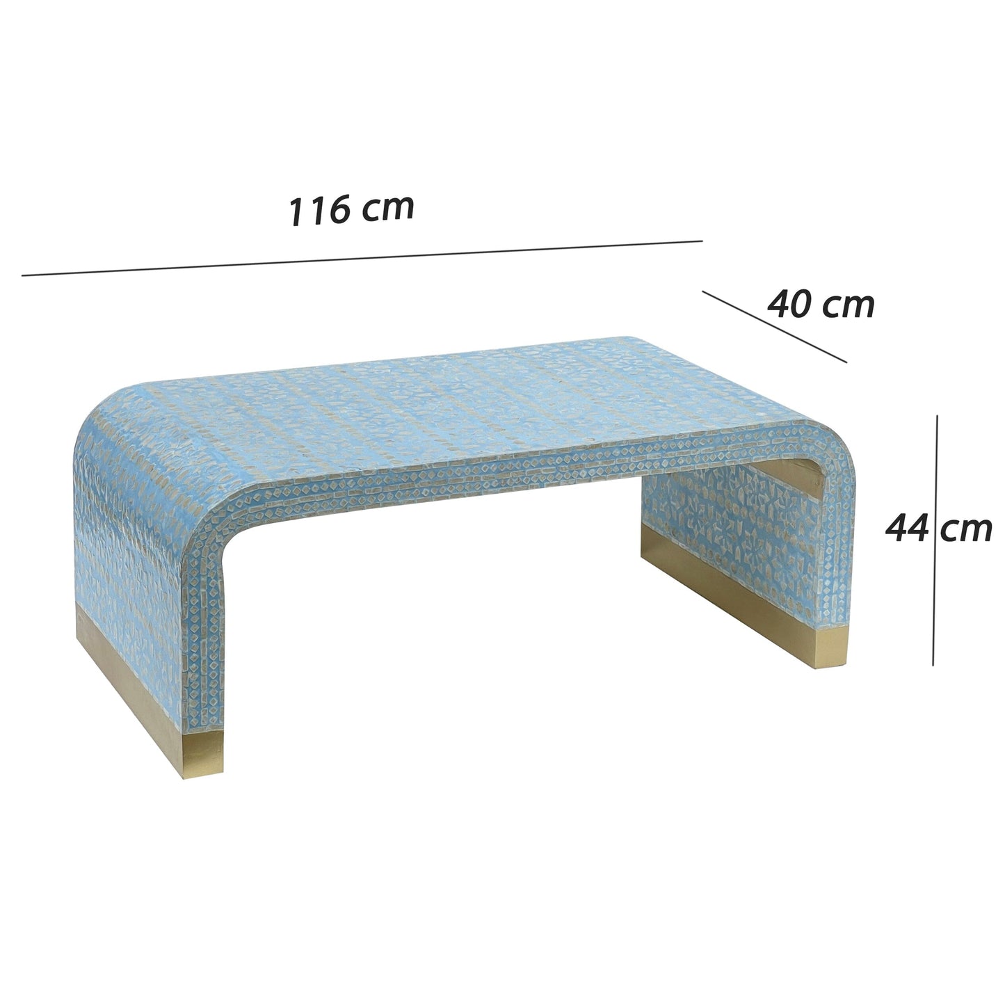 Coral Breeze Low Profile Coffee Table
