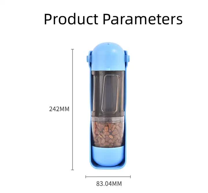 2-in-1 Portable Pet Water and Food Bottle