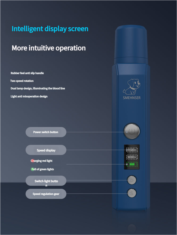 6-Speed Dog Nail Grinder