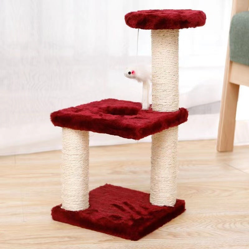 Compact Cat Tree with Scratching Posts