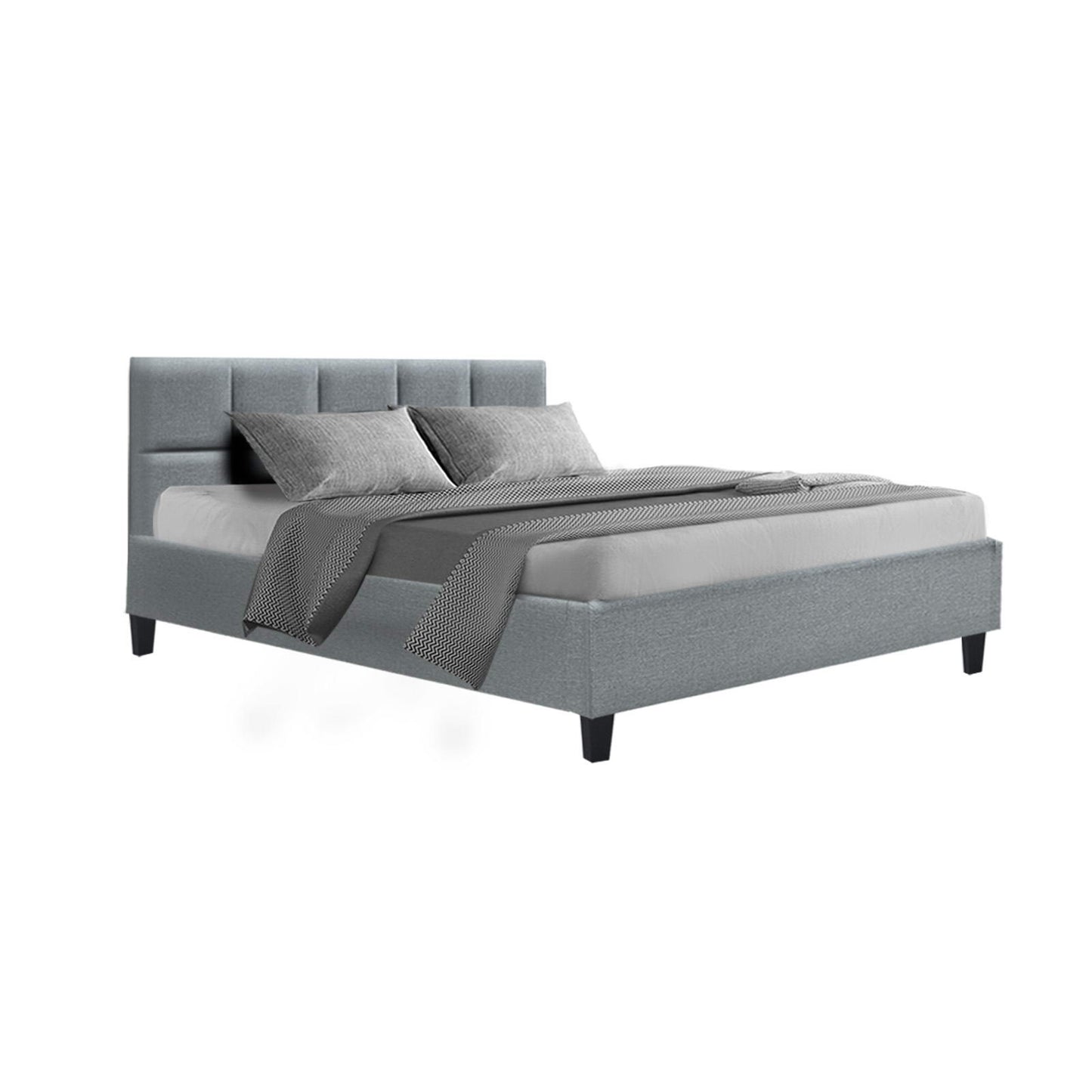 Artiss TINO Bed Frame Queen Size - Grey