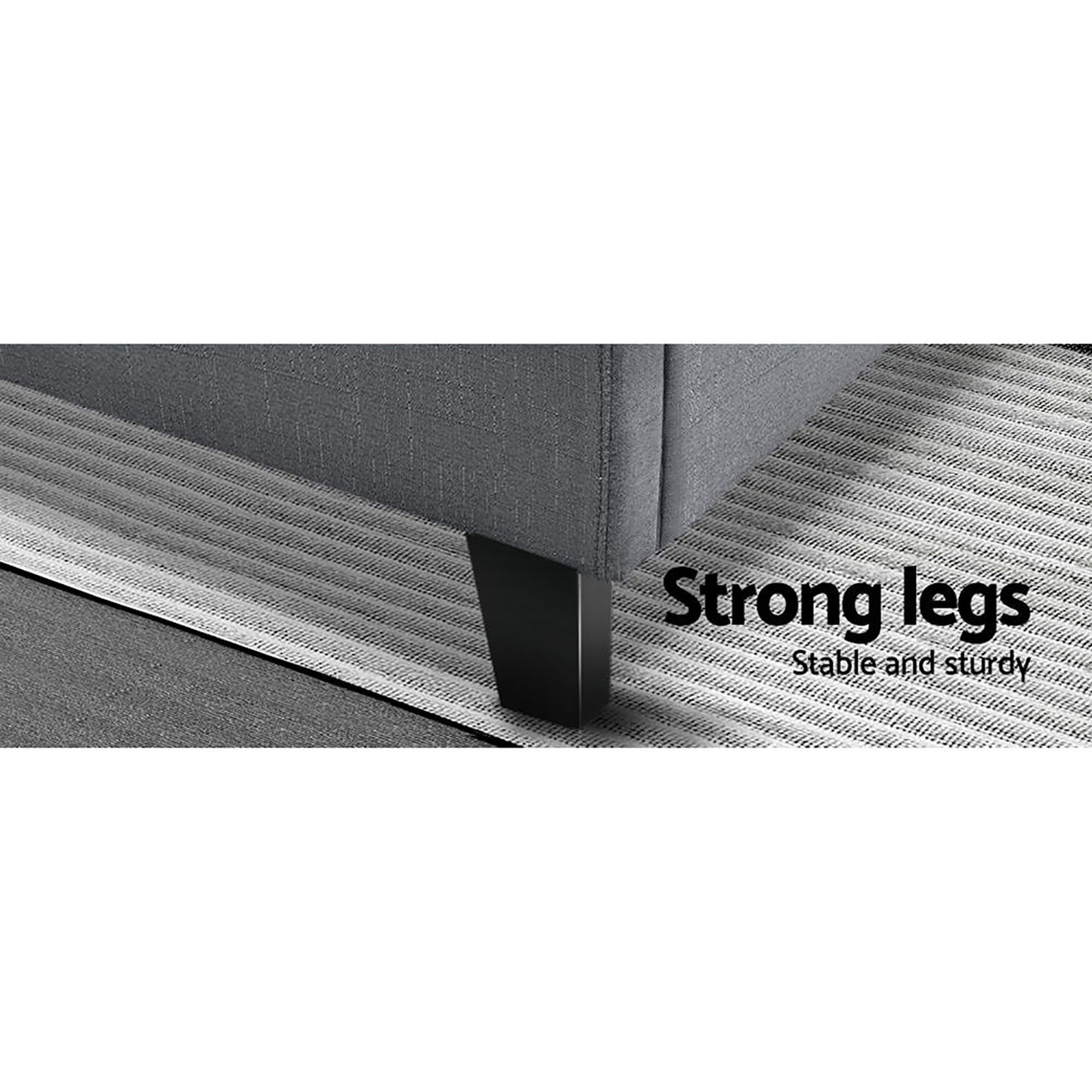 Artiss TINO Bed Frame Queen Size - Grey