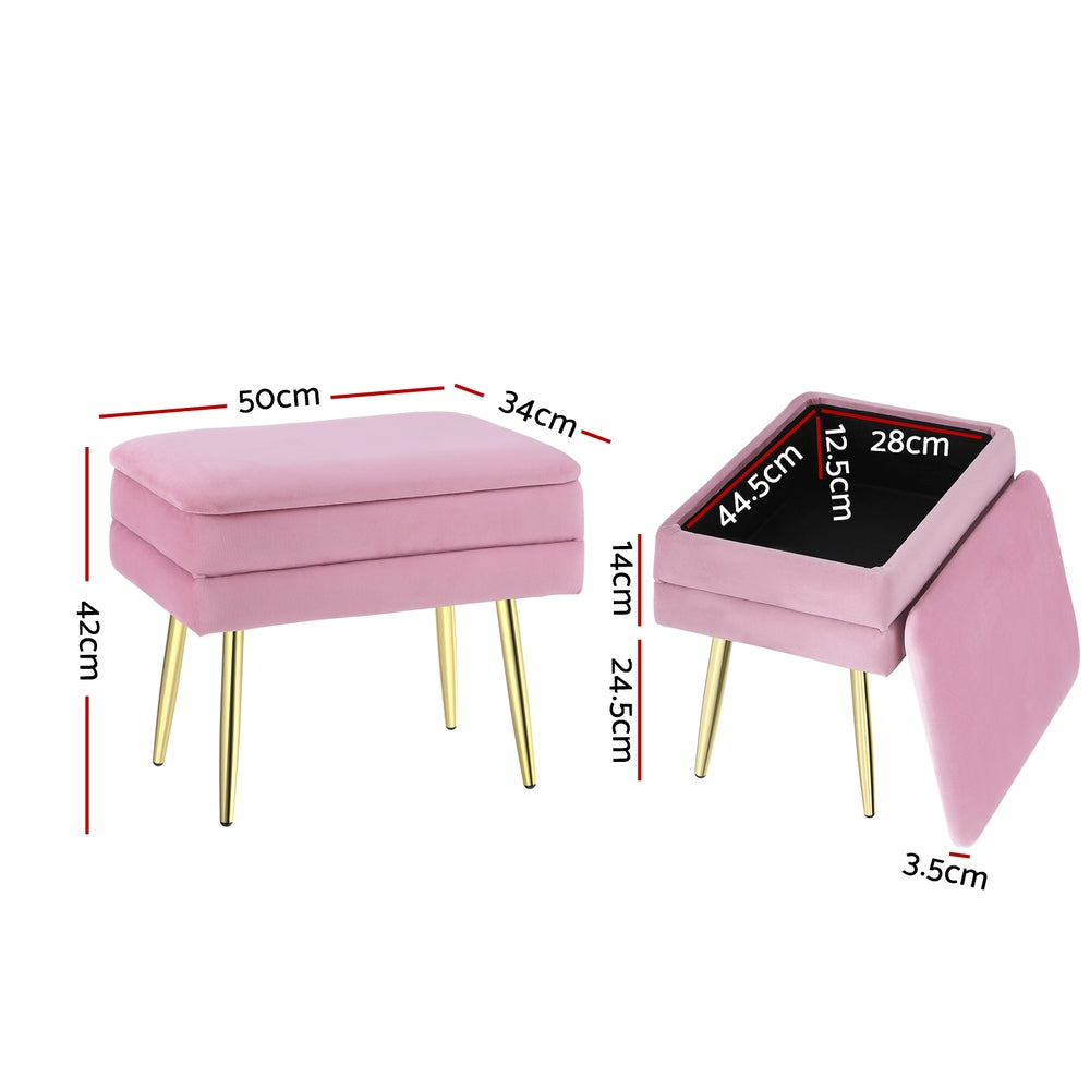 Artiss Ottoman Storage Stool