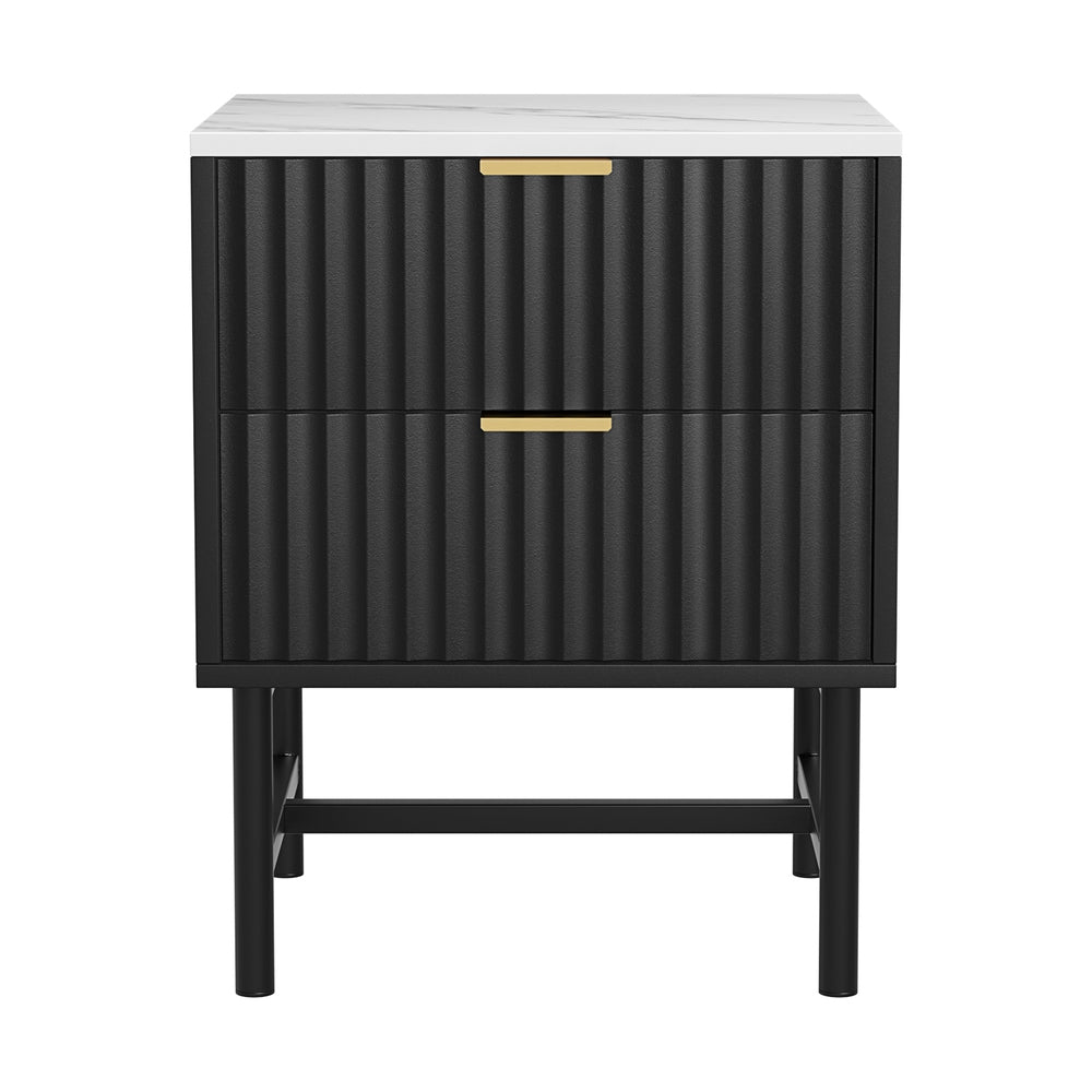 Belford Bedside Table - Black