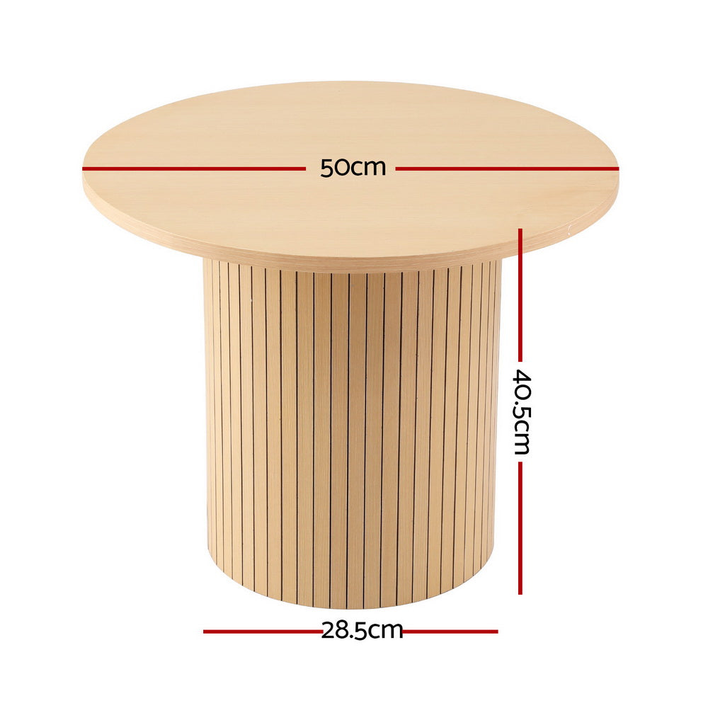 Elba Round Fluted Coffee Table