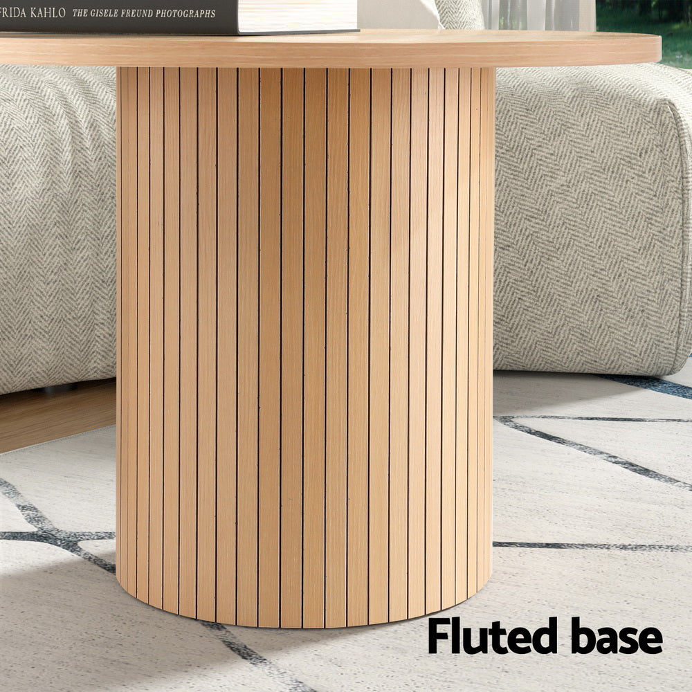 Elba Round Fluted Coffee Table