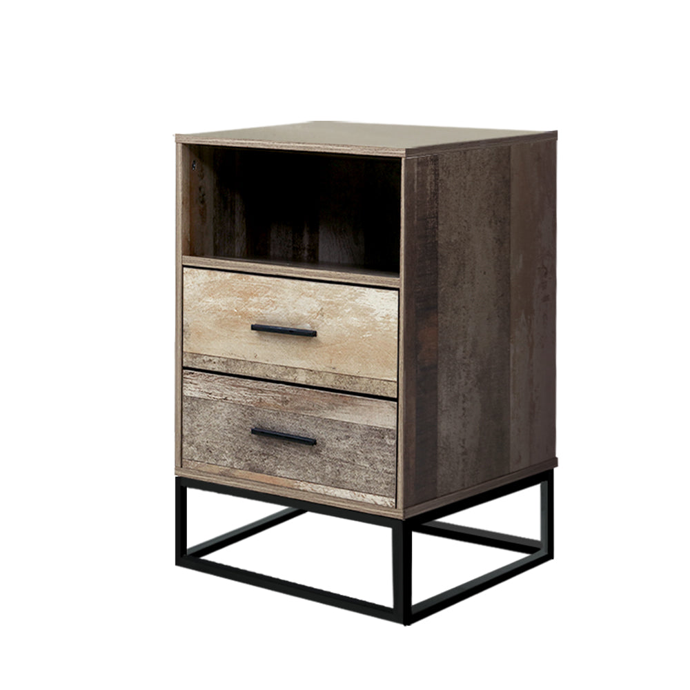 Badan Bedside Table 2 Drawers