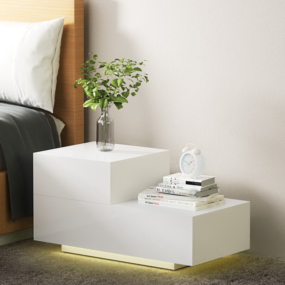 Phoenix Bedside Table - LED