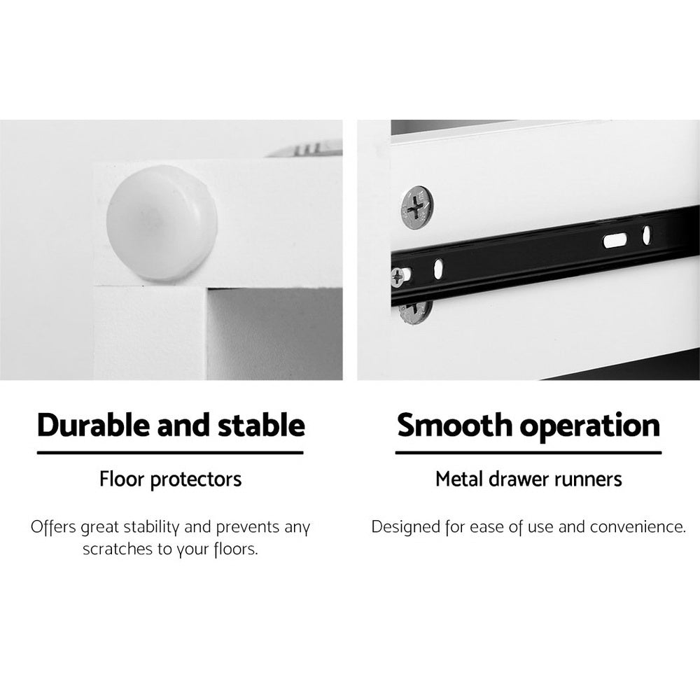 Phoenix Bedside Table - LED