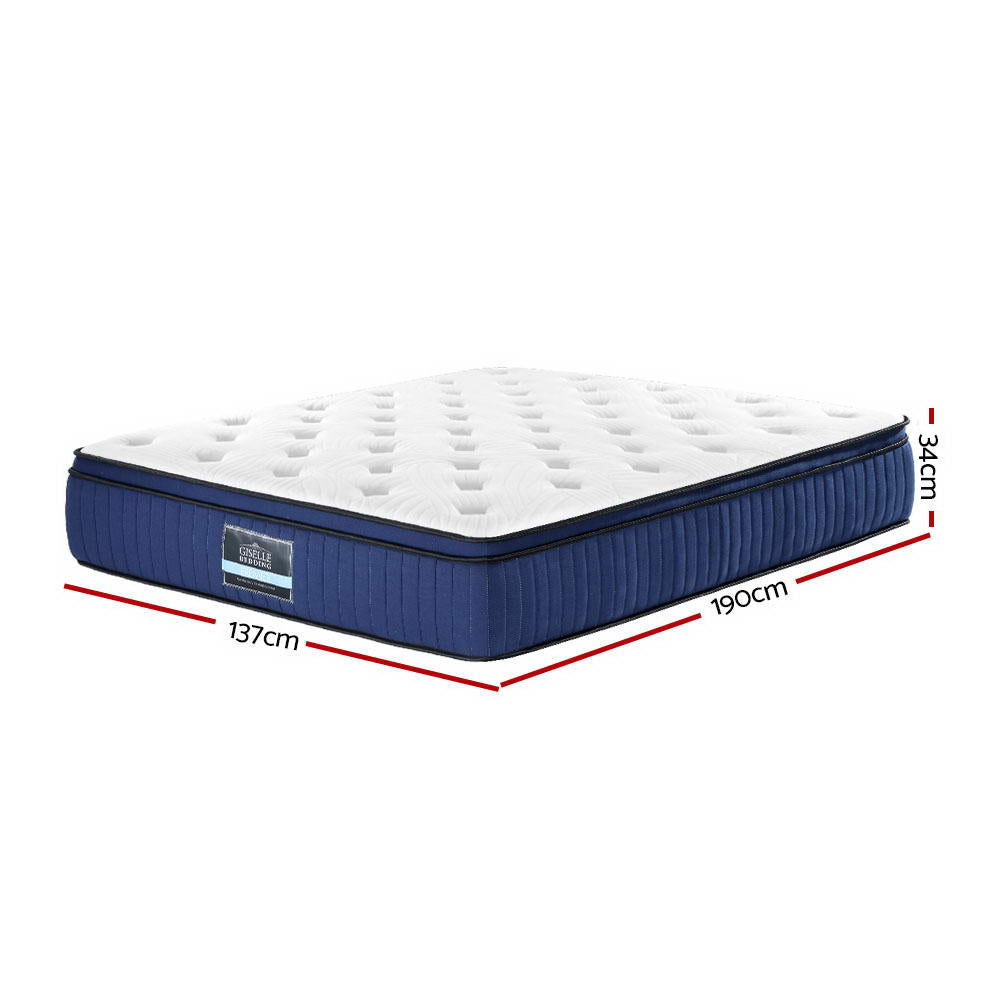 Giselle Bedding 34cm Mattress Cool Gel Memory Foam 7 Zone