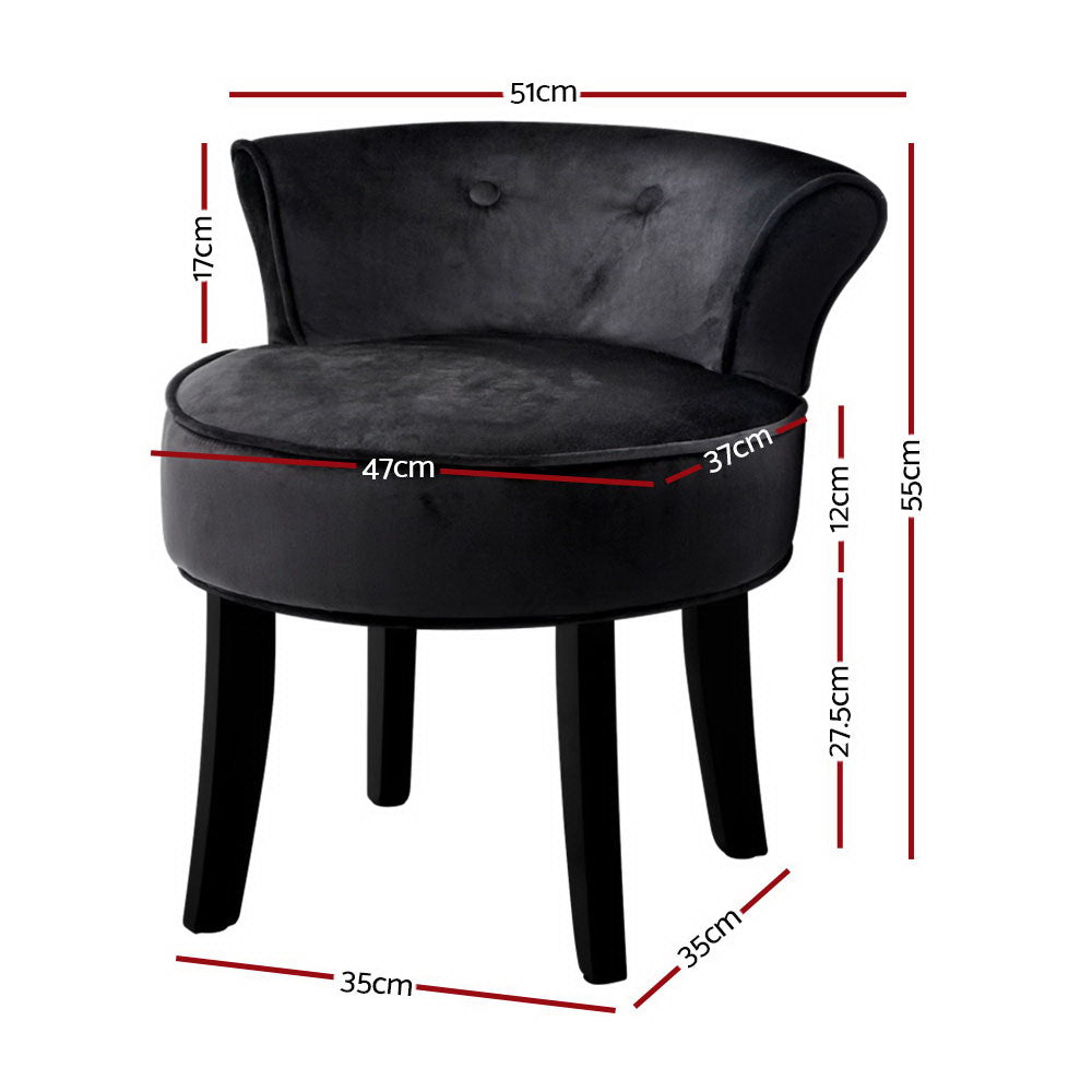 Artiss Abella Velvet Stool