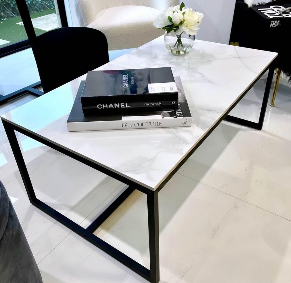 Monaco Stone Rectangle Coffee Table