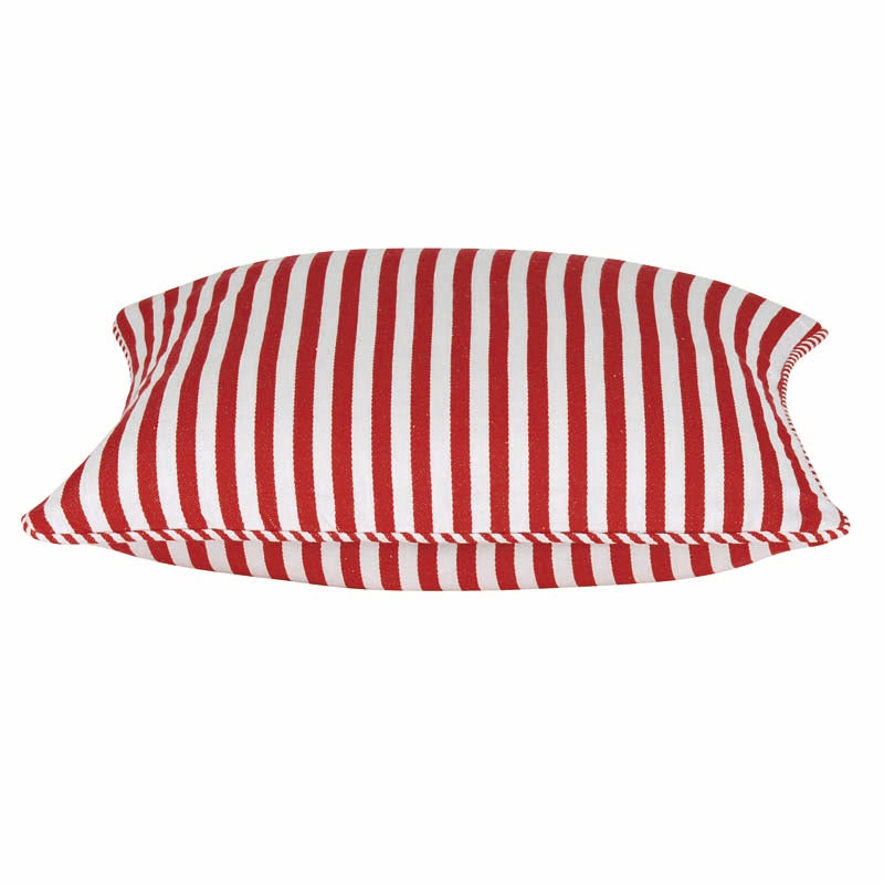 Dandi Red & White Striped Cushion Cover