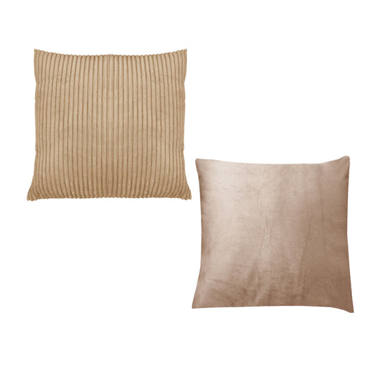 Calico Cordury Cushions Latte x 2
