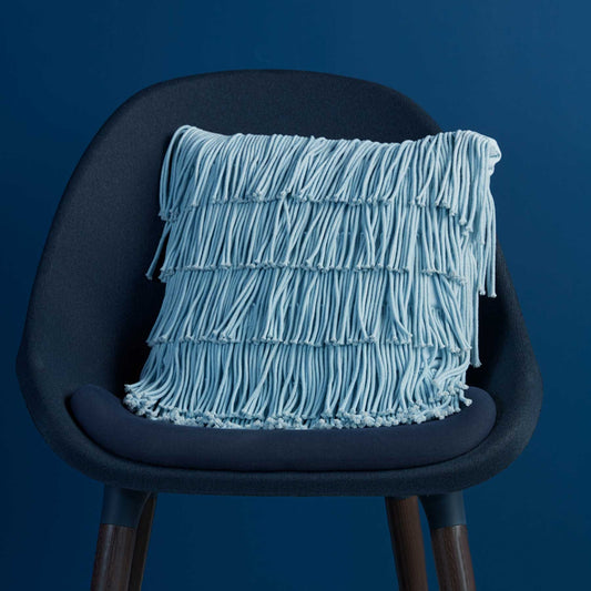 Flapper Light Blue Square Cushion