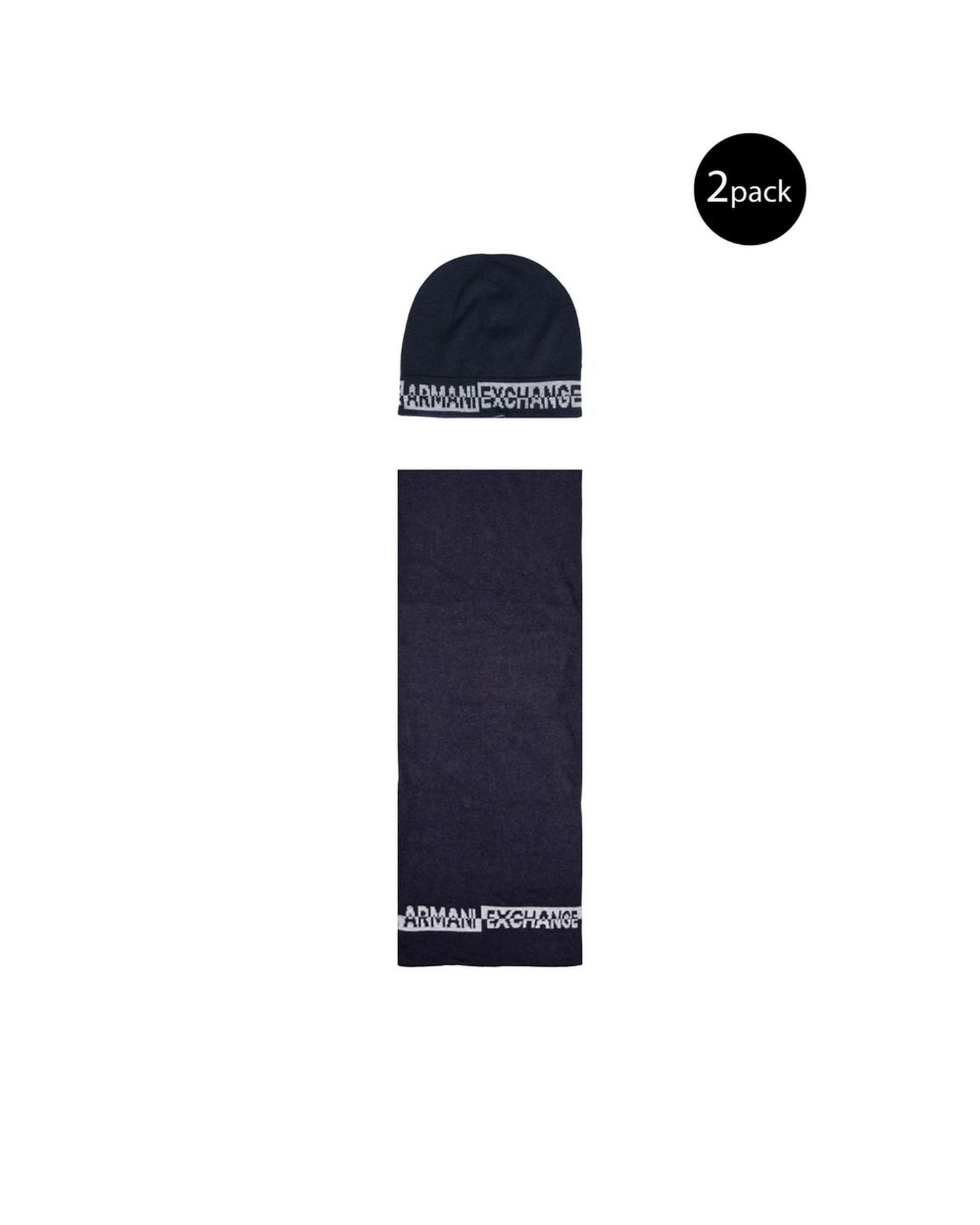 Armani Exchange Men's Blue Polyamide Scarf - One Size