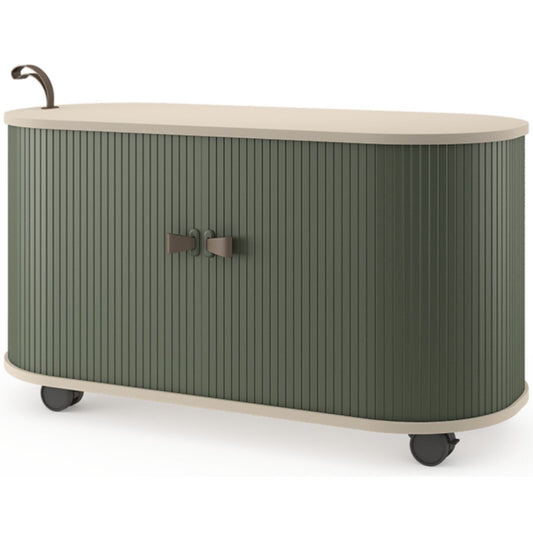 UFOU Fitin Rollin Mobile Roller Shutter Cabinet - Storage with Adjustable Shelves & Wheels