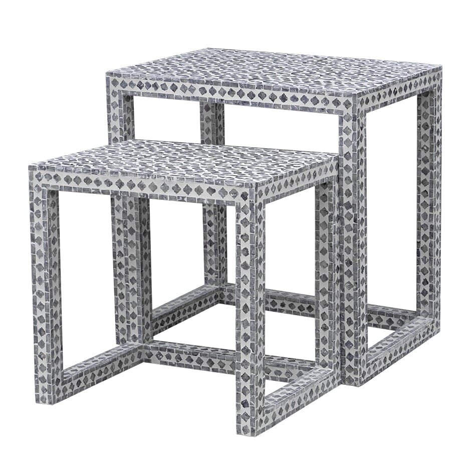 Simone Shell Inlay Nesting Tables