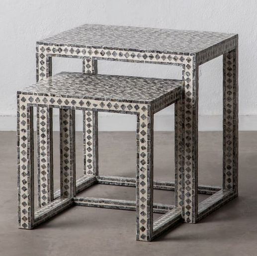 Simone Shell Inlay Nesting Tables