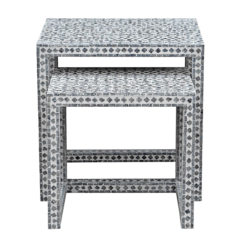 Simone Shell Inlay Nesting Tables