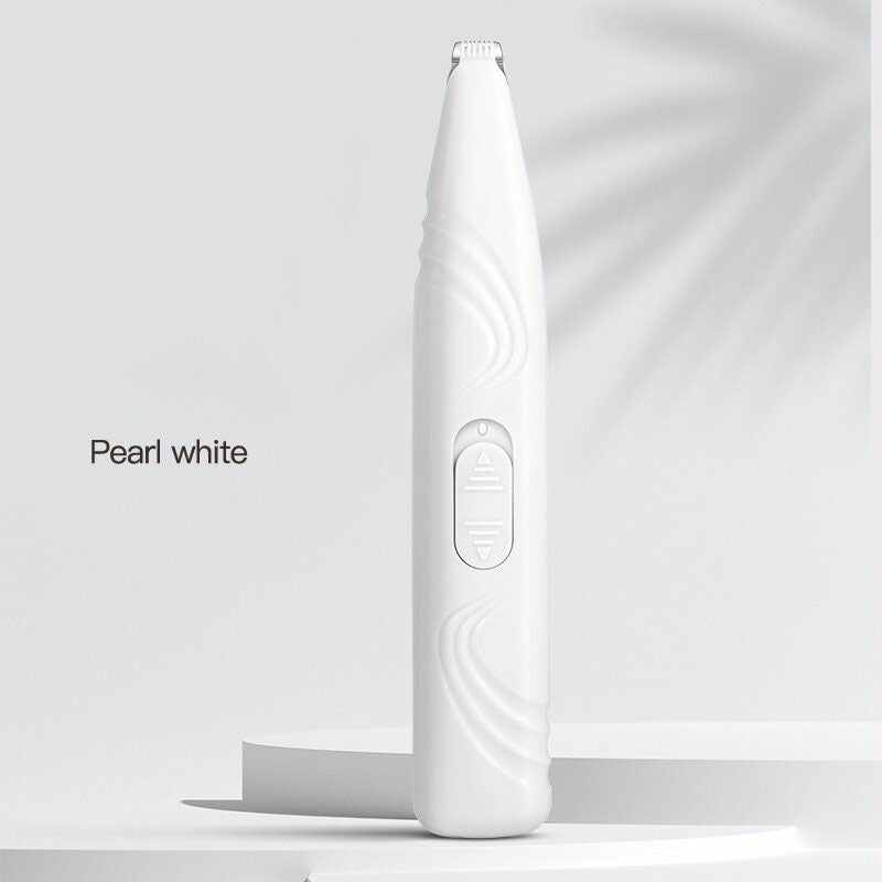 Pearl White Portable Pet Hair Trimmer