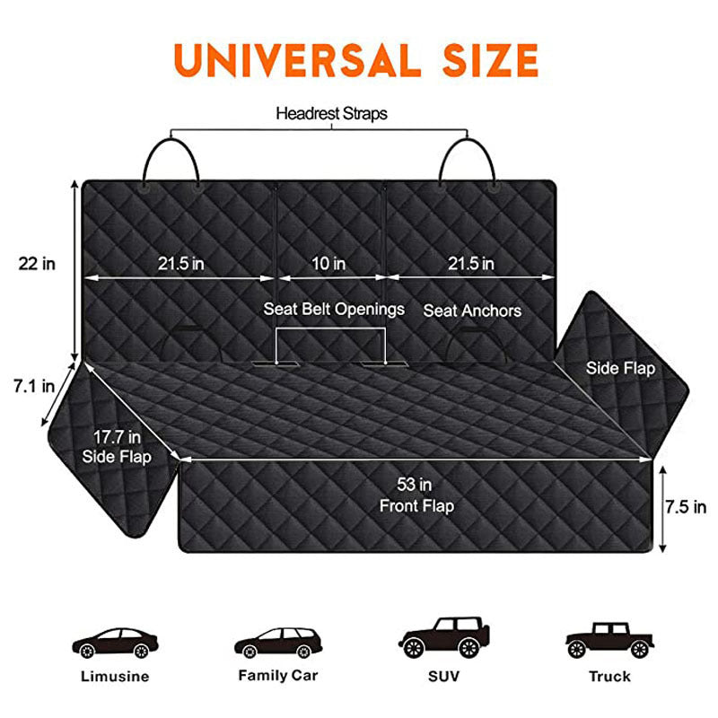 Universal Waterproof Dog Car Seat Cover