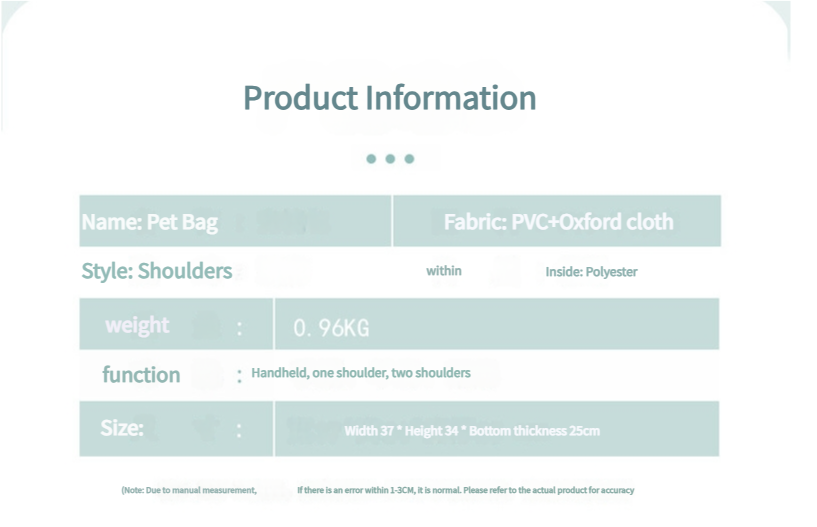 Pet Carrier Backpack for Cats and Small Dogs